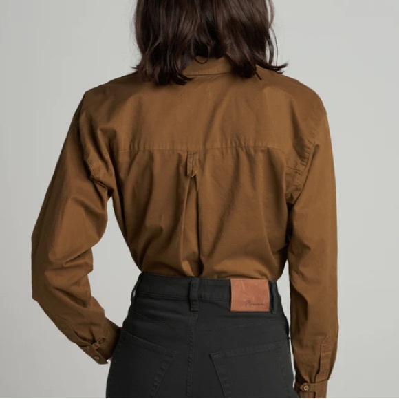 Rowan Fay Utility Camp Shirt Green/Brown Large - Picture 4 of 11